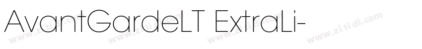 AvantGardeLT ExtraLi字体转换